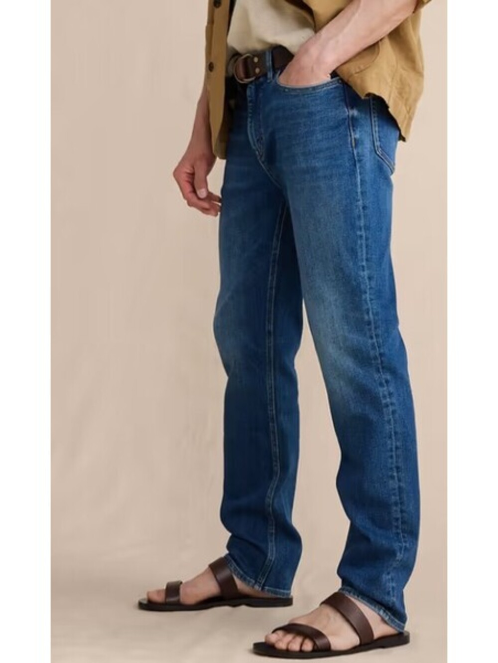 Banana Republic Men's 34x34 Slim Luxe Traveler Med Wash Denim Jeans
